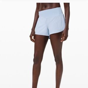 lululemon athletica Light Blue Women's Athletic Shorts